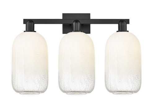 Arcadia Three Light Bath Vanity in Matte Black (405|7163WBKG4827OP)