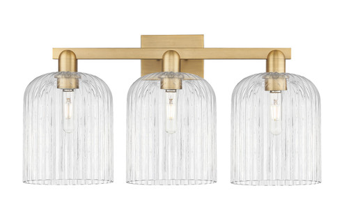 Arcadia Three Light Bath Vanity in Brushed Brass (405|7163WBBG5598CL)