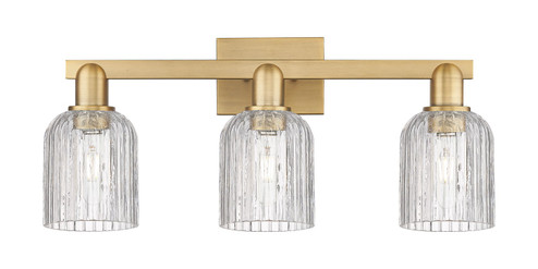 Arcadia Three Light Bath Vanity in Brushed Brass (405|7163WBBG5595CL)