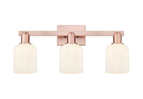 Arcadia Three Light Bath Vanity in Antique Copper (405|7163WACG5595GWH)