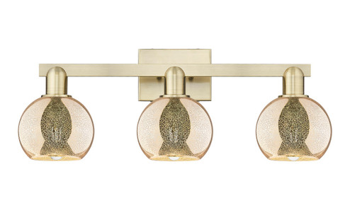 Arcadia Three Light Bath Vanity in Antique Brass (405|7163WABG1286)