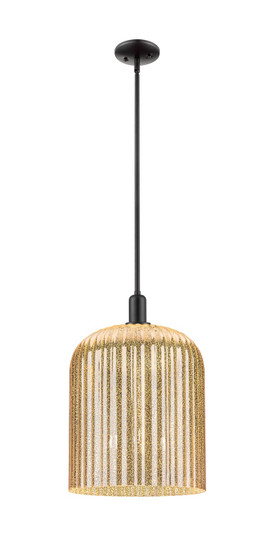 Arcadia One Light Pendant in Matte Black (405|7163SBKG55912ME)