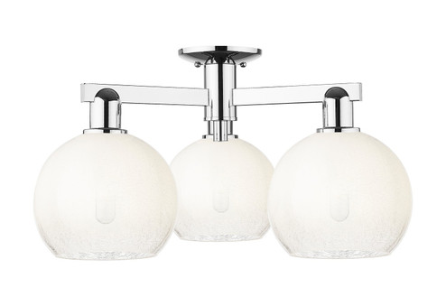 Arcadia Three Light Semi-Flush Mount in Polished Chrome (405|7163FPCG4838OP)