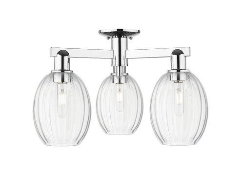 Arcadia Three Light Semi-Flush Mount in Polished Chrome (405|7163FPCG4596CL)