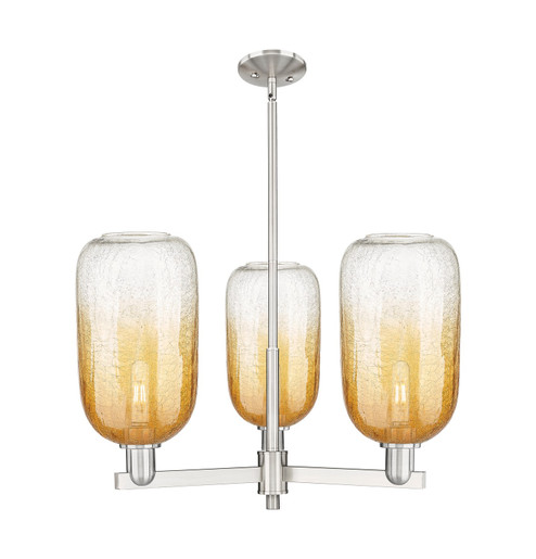 Arcadia Three Light Flush Mount in Satin Nickel (405|7163CRSNG4827AM)