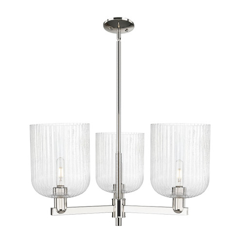 Arcadia Three Light Pendant in Polished Nickel (405|7163CRPNG5598SDY)