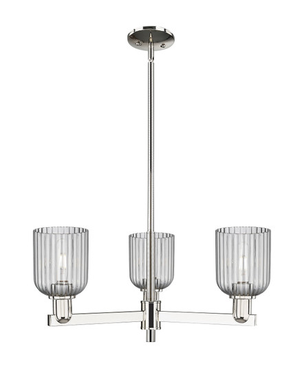 Arcadia Three Light Flush Mount in Polished Nickel (405|7163CRPNG5595SM)