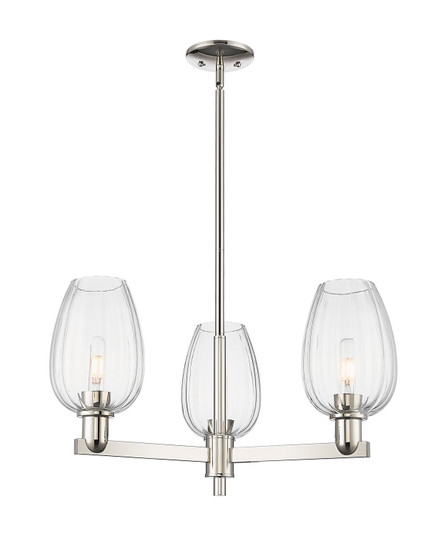Arcadia Three Light Pendant in Polished Nickel (405|7163CRPNG4576CL)