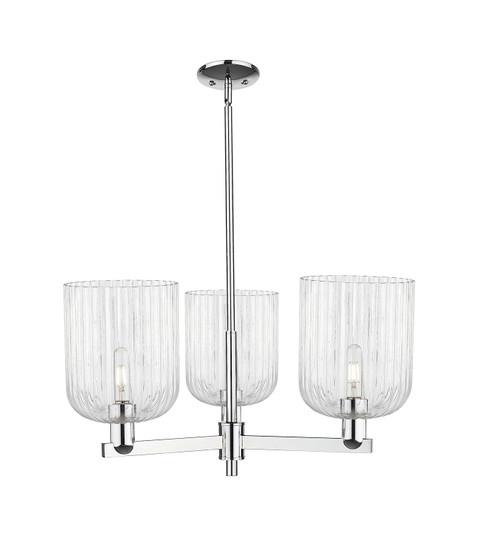 Arcadia Three Light Pendant in Polished Chrome (405|7163CRPCG5598CL)