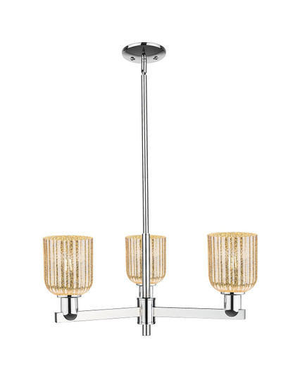Arcadia Three Light Pendant in Polished Chrome (405|7163CRPCG5595ME)