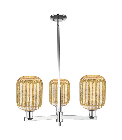 Arcadia Three Light Pendant in Polished Chrome (405|7163CRPCG4607ME)