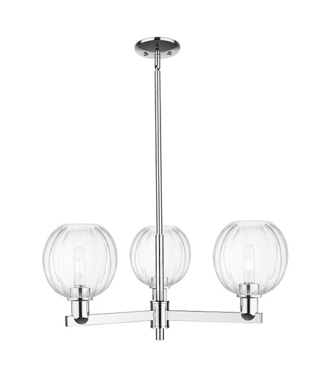 Arcadia Three Light Pendant in Polished Chrome (405|7163CRPCG4587CL)