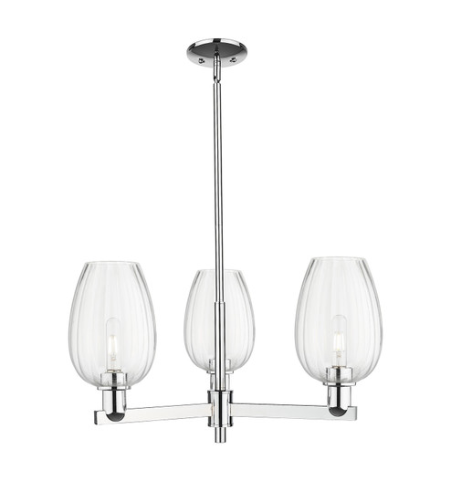 Arcadia Three Light Pendant in Polished Chrome (405|7163CRPCG4576CL)