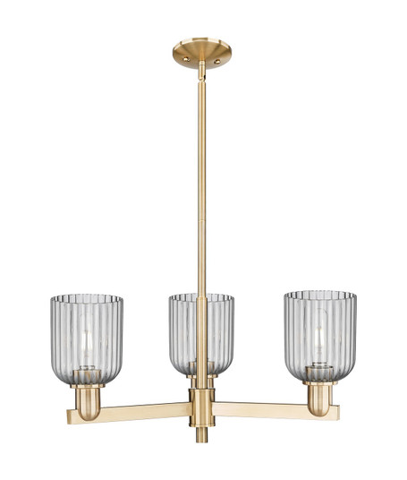 Arcadia Three Light Flush Mount in Champagne Bronze (405|7163CRCBG5595SM) Arcadia Three Light Flush Mount in Champagne Bronze (405|7163CRCBG5595SM)
