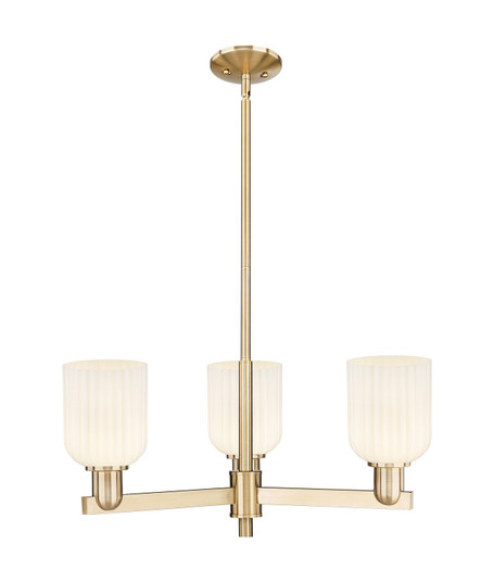 Arcadia Three Light Pendant in Champagne Bronze (405|7163CRCBG5595GWH)