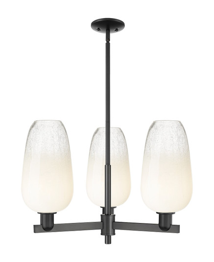 Arcadia Three Light Pendant in Matte Black (405|7163CRBKG4847OP)