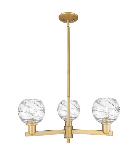 Arcadia Three Light Pendant in Brushed Brass (405|7163CRBBG12136CL)