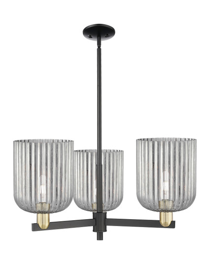 Arcadia Three Light Pendant in Black Antique Brass (405|7163CRBABG5598SM)