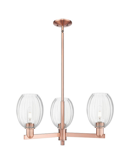 Arcadia Three Light Pendant in Antique Copper (405|7163CRACG4596CL)
