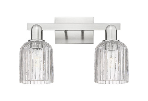 Arcadia Two Light Bath Vanity in Brushed Satin Nickel (405|7162WSNG5595CL)