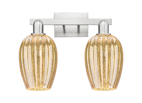 Arcadia Two Light Bath Vanity in Brushed Satin Nickel (405|7162WSNG4576ME)