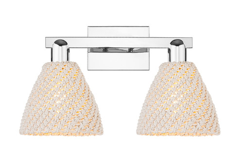 Arcadia Two Light Bath Vanity in Polished Chrome (405|7162WPCNBD75NAT)