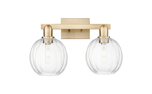 Arcadia Two Light Bath Vanity in Champagne Bronze (405|7162WCBG4587CL)