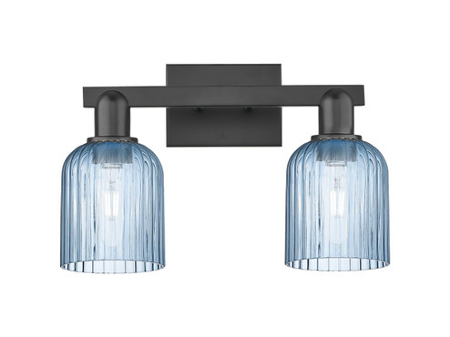 Arcadia Two Light Bath Vanity in Matte Black (405|7162WBKG5595BL)