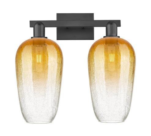 Arcadia Two Light Bath Vanity in Matte Black (405|7162WBKG4847AM)