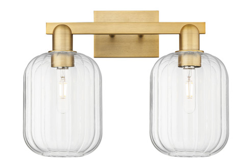 Arcadia Two Light Bath Vanity in Brushed Brass (405|7162WBBG4607CL)