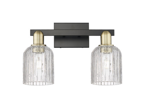 Arcadia Two Light Bath Vanity in Black Antique Brass (405|7162WBABG5595CL)