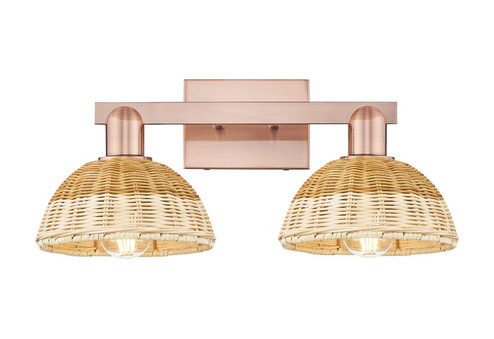 Arcadia Two Light Bath Vanity in Antique Copper (405|7162WACNBD275NAT)