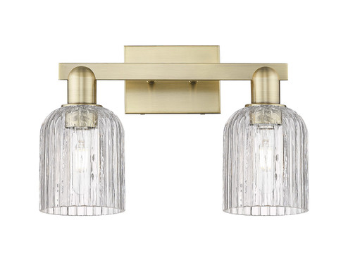 Arcadia Two Light Bath Vanity in Antique Brass (405|7162WABG5595CL)
