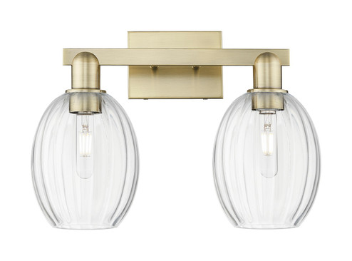Arcadia Two Light Bath Vanity in Antique Brass (405|7162WABG4596CL)