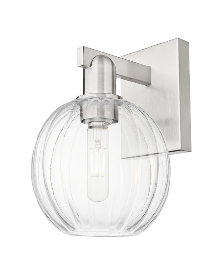Arcadia One Light Wall Sconce in Brushed Satin Nickel (405|7161WSNG4587CL)