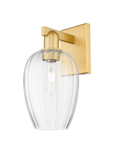 Arcadia One Light Wall Sconce in Satin Gold (405|7161WSGG4576CL)
