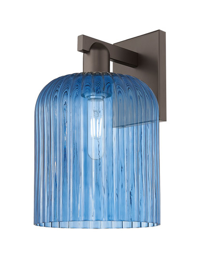 Arcadia One Light Wall Sconce in Oil Rubbed Bronze (405|7161WOBG5598BL)