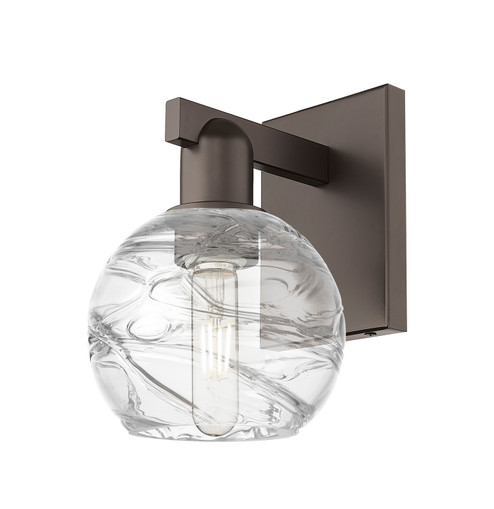 Arcadia One Light Wall Sconce in Oil Rubbed Bronze (405|7161WOBG12136CL)
