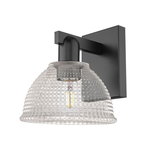 Arcadia One Light Wall Sconce in Matte Black (405|7161WBKG422)