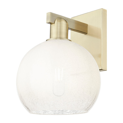 Arcadia One Light Wall Sconce in Antique Brass (405|7161WABG4838OP)
