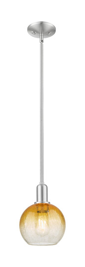 Arcadia One Light Mini Pendant in Brushed Satin Nickel (405|7161SSNG4838AM)