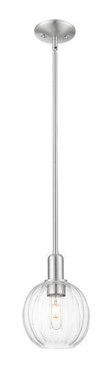 Arcadia One Light Pendant in Brushed Satin Nickel (405|7161SSNG4587CL) Arcadia One Light Pendant in Brushed Satin Nickel (405|7161SSNG4587CL)