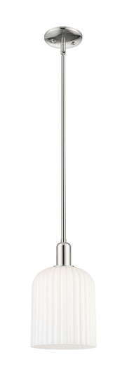 Arcadia One Light Pendant in Polished Nickel (405|7161SPNG5598GWH)