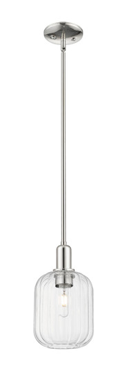 Arcadia One Light Mini Pendant in Polished Nickel (405|7161SPNG4607CL)