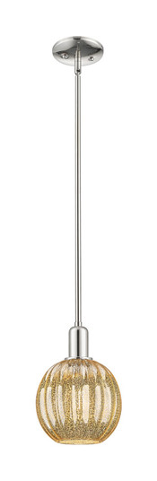 Arcadia One Light Mini Pendant in Polished Nickel (405|7161SPNG4587ME)