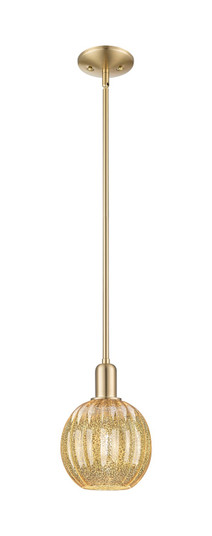 Arcadia One Light Mini Pendant in Champagne Bronze (405|7161SCBG4587ME)
