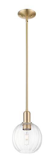 Arcadia One Light Mini Pendant in Champagne Bronze (405|7161SCBG4587CL)