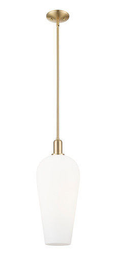 Arcadia One Light Mini Pendant in Champagne Bronze (405|7161SCBG4568WH)
