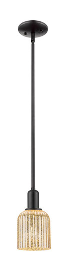 Arcadia One Light Pendant in Matte Black (405|7161SBKG5595ME)