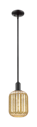 Arcadia One Light Mini Pendant in Matte Black (405|7161SBKG4607ME)
